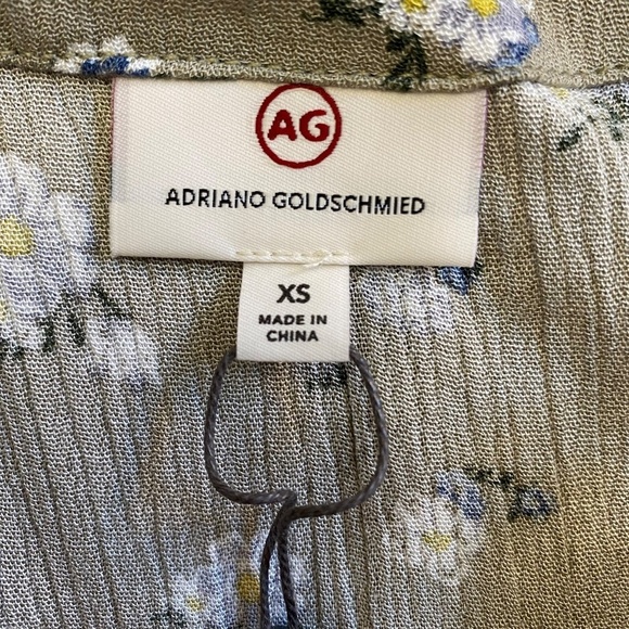 AG Maggie Tank Top, Spaghetti Straps, Floral, Patchouli Multi (Tan), XS NWT - Picture 5 of 12